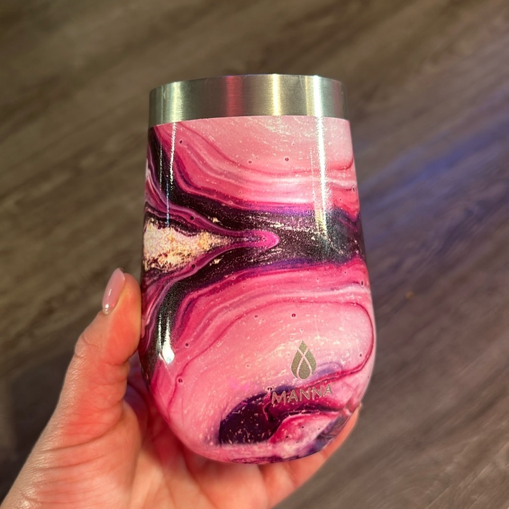 MANNA Stemless Assorted Galaxy Wine Cup Tumbler 12 oz Insulated Stainless Steel